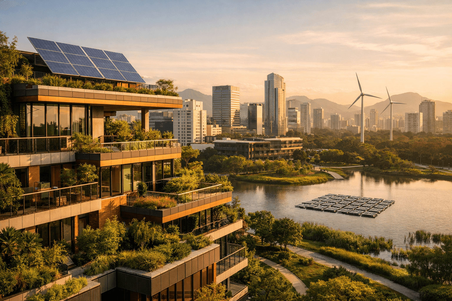 Imagem de destaque: Construção sustentável Brasil: da poluição à regeneração ambiental