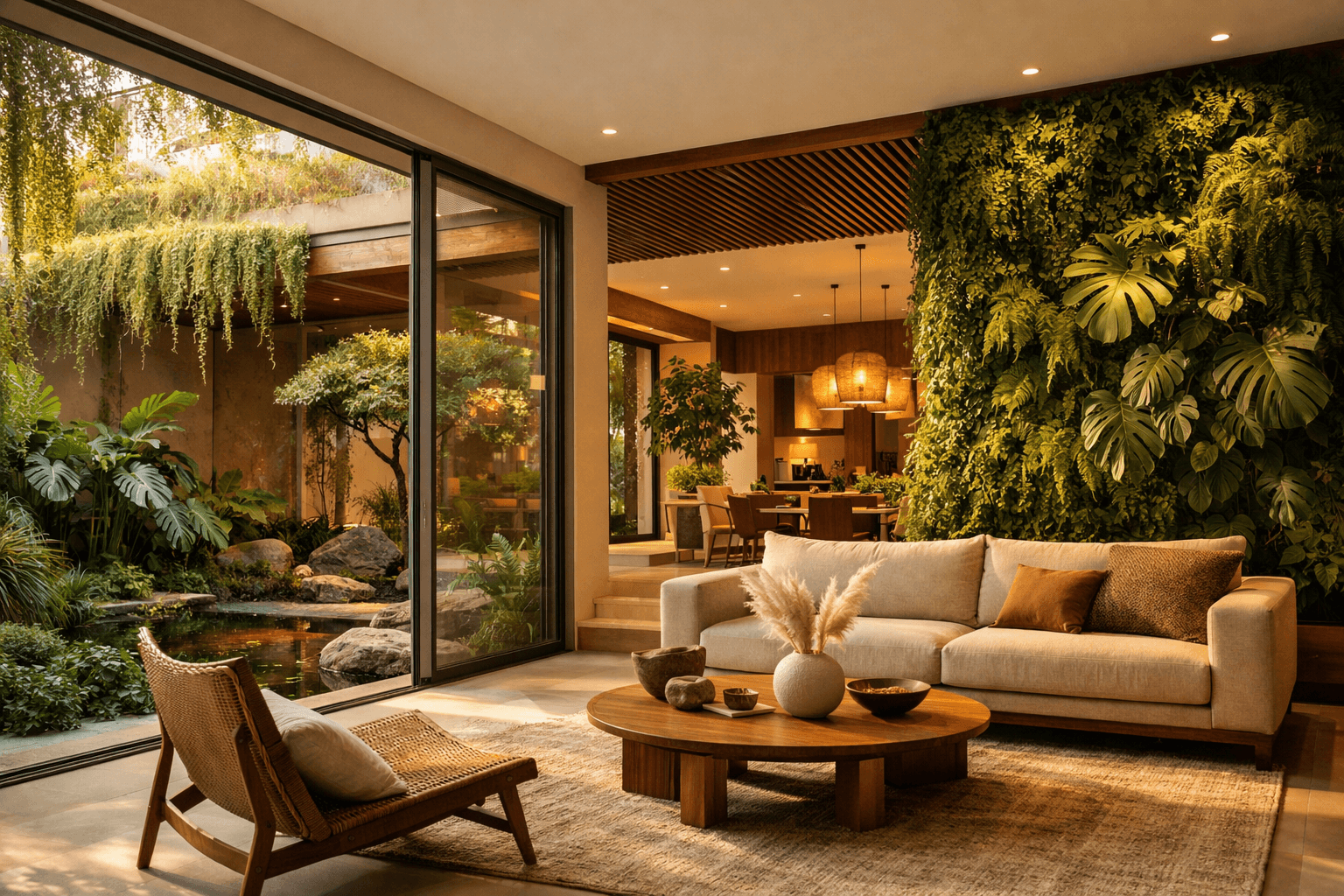 Imagem de destaque: Design Biofílico Residencial: Natureza e Bem-Estar na Arquitetura Contemporânea