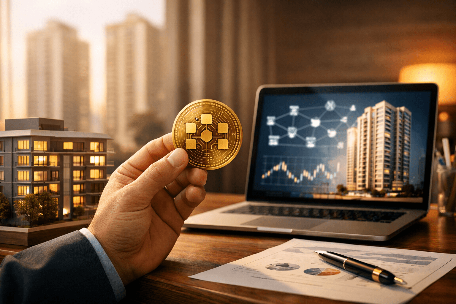 Imagem de destaque: Tokenização de Imóveis Brasil: Blockchain Democratiza o Investimento Imobiliário